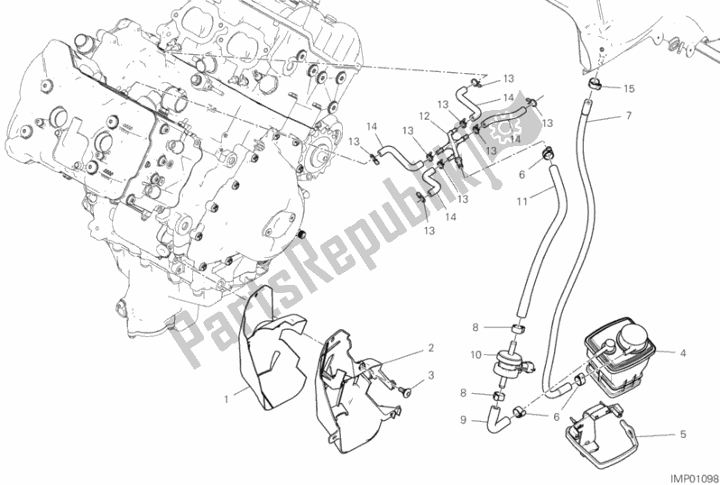 Toutes les pièces pour le Filtre à Cartouche du Ducati Superbike Panigale V4 S USA 1100 2018